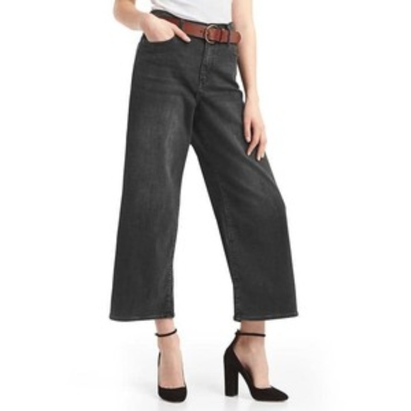 gap black high waisted jeans